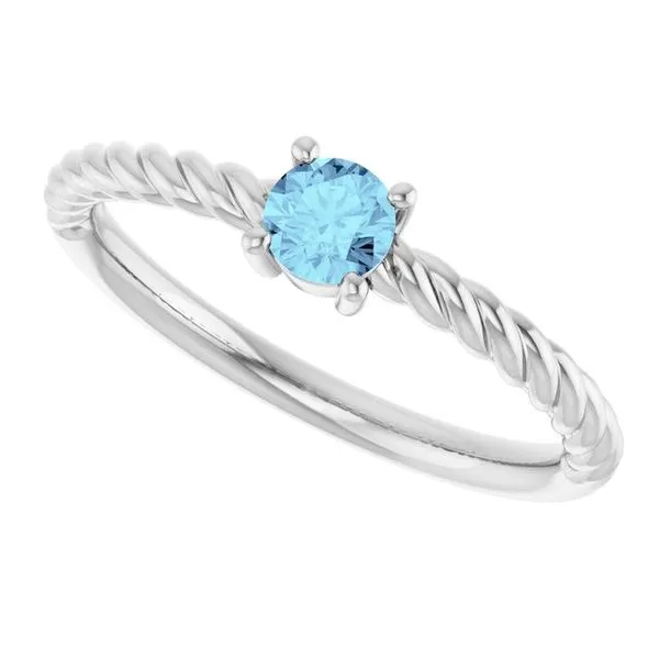 Rope Solitaire Ring Image 5 Hopman Jewelers Elkhart, IN