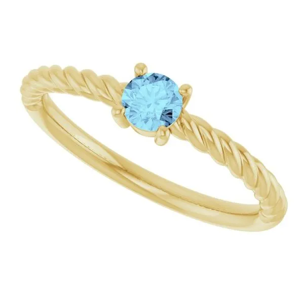Rope Solitaire Ring Image 2 Rasmussen Jewelers Spanish Fork, UT