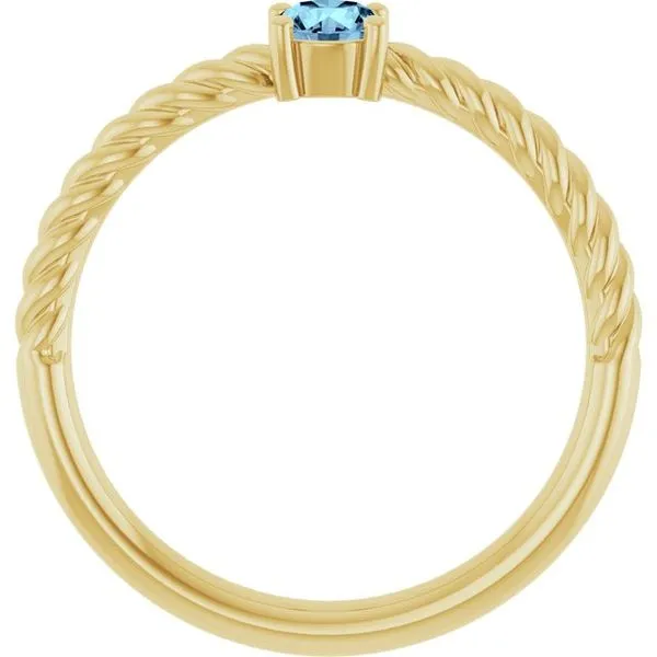 Rope Solitaire Ring Image 3 Rasmussen Jewelers Spanish Fork, UT