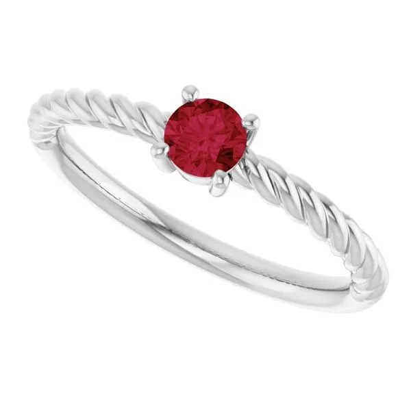 Rope Solitaire Ring Image 5 Cherry Street Jewelers Tulsa, OK