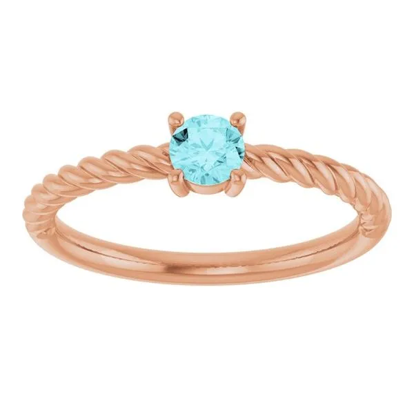 Rope Solitaire Ring Image 3 Hopman Jewelers Elkhart, IN