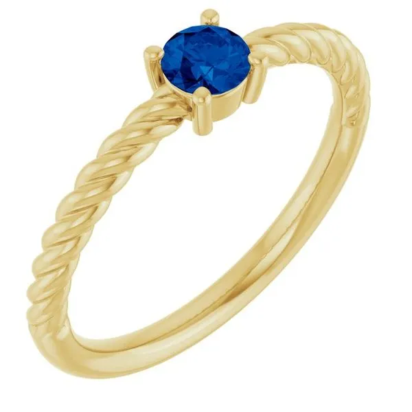 Rope Solitaire Ring Hopman Jewelers Elkhart, IN
