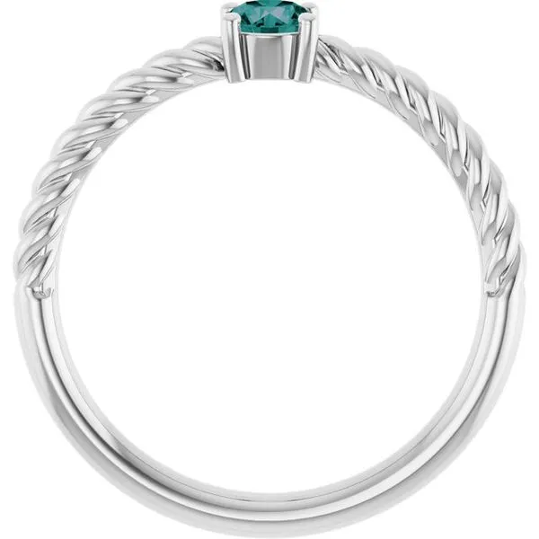 Rope Solitaire Ring Image 2 Rasmussen Jewelers Spanish Fork, UT