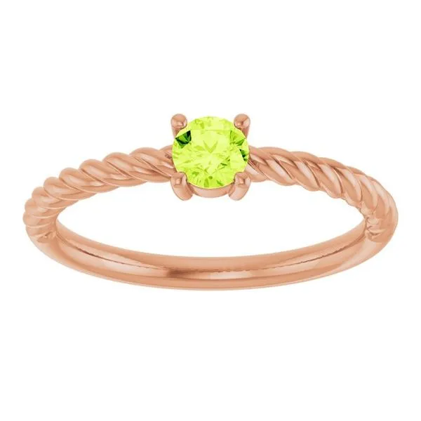 Rope Solitaire Ring Image 3 Hopman Jewelers Elkhart, IN