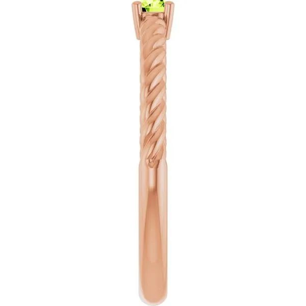 Rope Solitaire Ring Image 4 J. Meredith Jewelers Delafield, WI