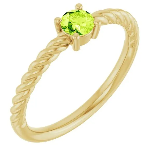 Rope Solitaire Ring Hopman Jewelers Elkhart, IN