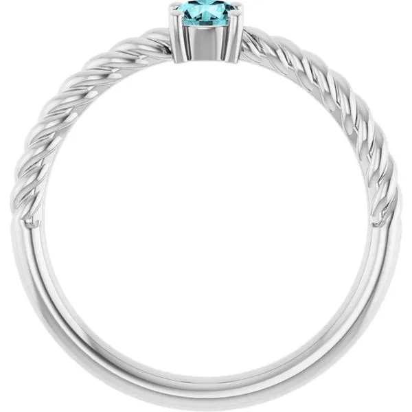 Rope Solitaire Ring Image 3 Arnold's Jewelry and Gifts Logansport, IN