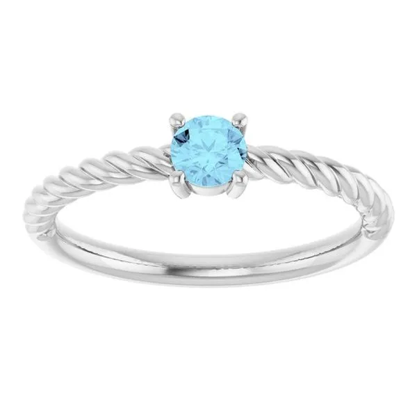 Rope Solitaire Ring Image 3 J. Meredith Jewelers Delafield, WI