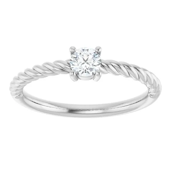 Rope Solitaire Ring Image 3 Hopman Jewelers Elkhart, IN