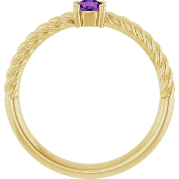 Rope Solitaire Ring Image 3 Rasmussen Jewelers Spanish Fork, UT