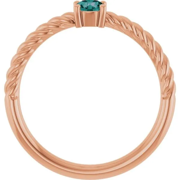 Rope Solitaire Ring Image 2 Hopman Jewelers Elkhart, IN