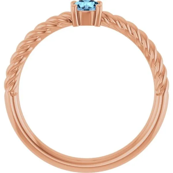 Rope Solitaire Ring Image 2 Cherry Street Jewelers Tulsa, OK