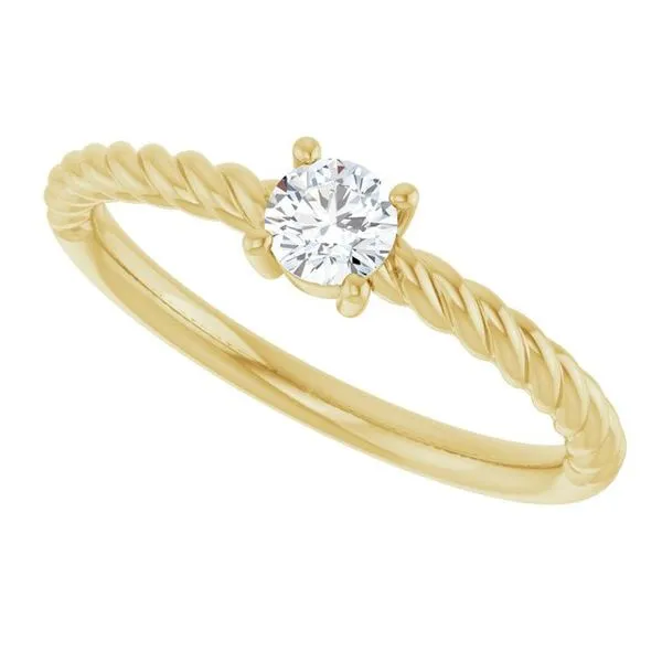 Rope Solitaire Ring Image 2 Cherry Street Jewelers Tulsa, OK
