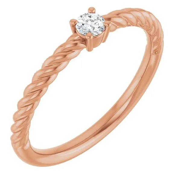Rope Solitaire Ring Hopman Jewelers Elkhart, IN
