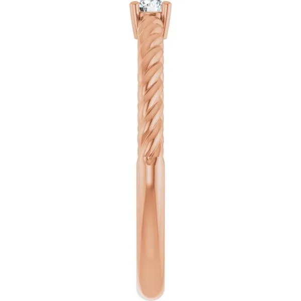 Rope Solitaire Ring Image 4 Hopman Jewelers Elkhart, IN