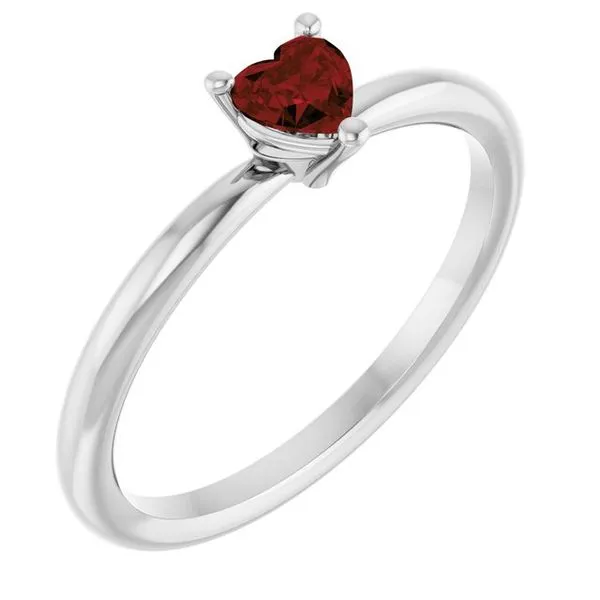 Heart Solitaire Ring Diny's Jewelers Middleton, WI