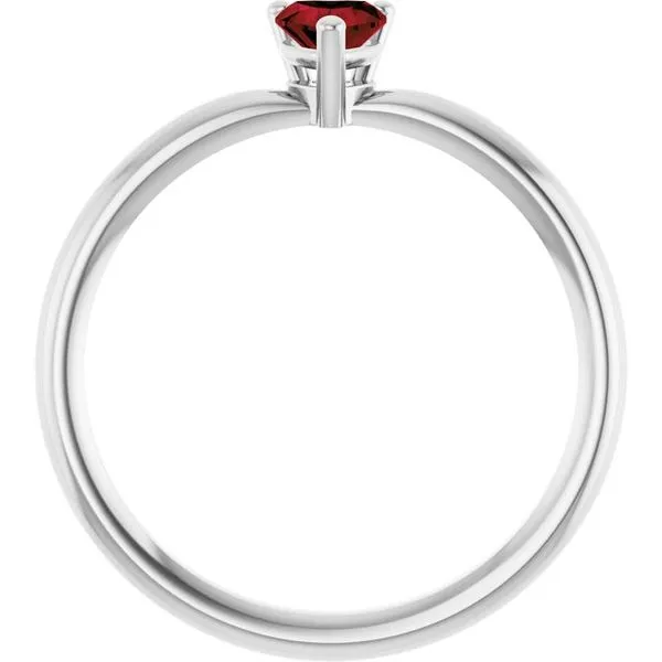Heart Solitaire Ring Image 2 Diny's Jewelers Middleton, WI