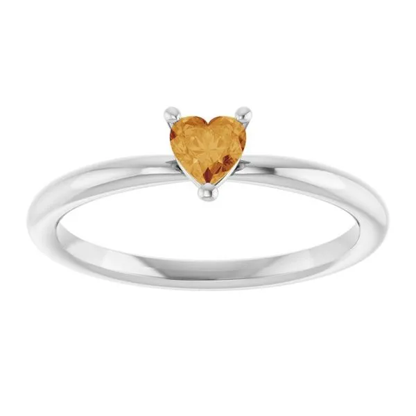 Heart Solitaire Ring Image 3 Diny's Jewelers Middleton, WI