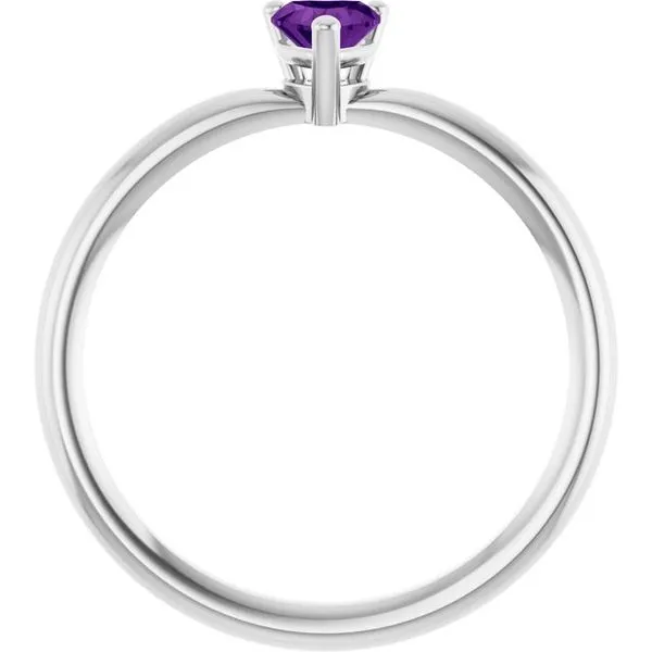 Heart Solitaire Ring Image 2 Diny's Jewelers Middleton, WI