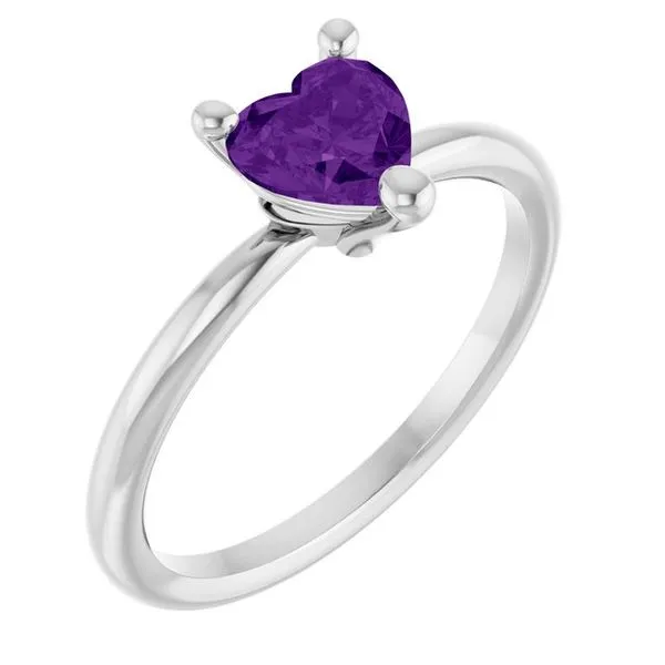 Heart Solitaire Ring Gysbers Jewelry Waupun, WI