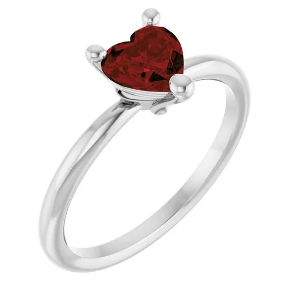 Heart Solitaire Ring Gysbers Jewelry Waupun, WI
