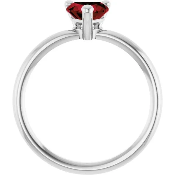 Heart Solitaire Ring Image 2 Gysbers Jewelry Waupun, WI