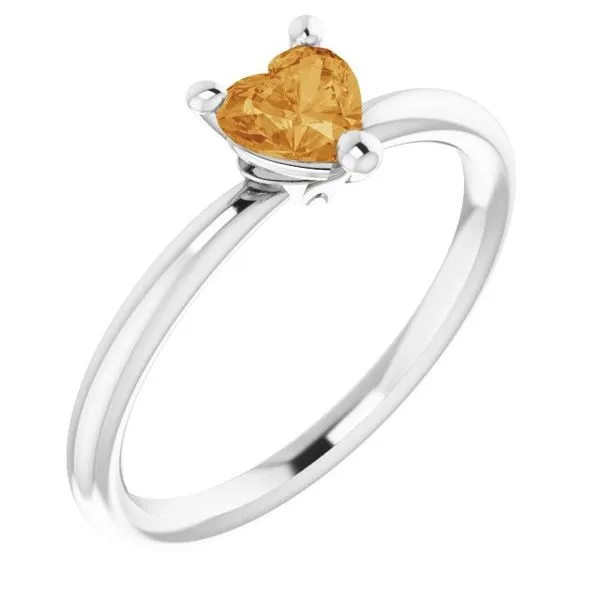 Heart Solitaire Ring Diny's Jewelers Middleton, WI
