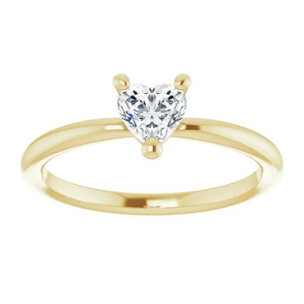Heart Solitaire Ring Image 3 Colonial Jewelers of Easton Easton, MD