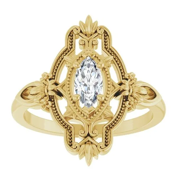 Vintage-Inspired Ring Image 3 Jewelry Design Studio Jensen Beach, FL