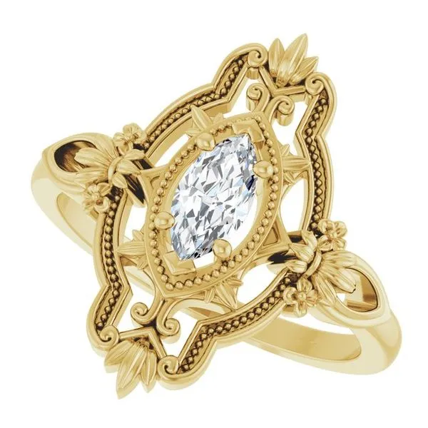 Vintage-Inspired Ring Image 5 M. J. Thomas Jewelers, Ltd. Stratford, CT