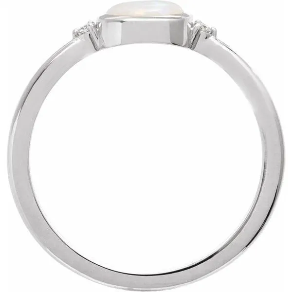 Bezel-Set Cabochon Ring Image 2 Colonial Jewelers of Easton Easton, MD