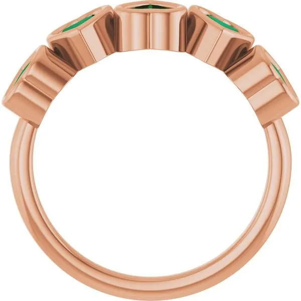 Five-Stone Heart Ring Image 2 Diny's Jewelers Middleton, WI