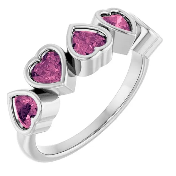 Five-Stone Heart Ring Gysbers Jewelry Waupun, WI