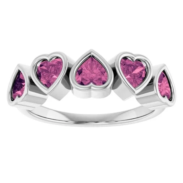 Five-Stone Heart Ring Image 3 Gysbers Jewelry Waupun, WI