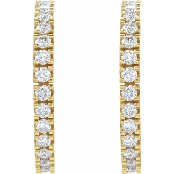 Accented Hoop Earrings Image 2 Jewelry Design Studio Jensen Beach, FL