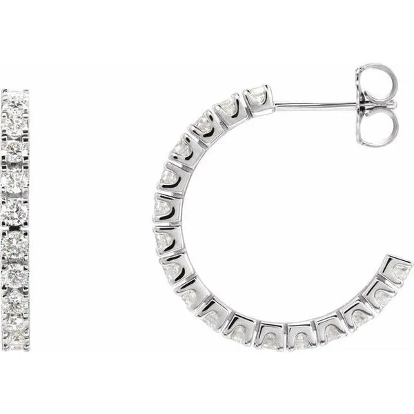 Accented Hoop Earrings Hopman Jewelers Elkhart, IN