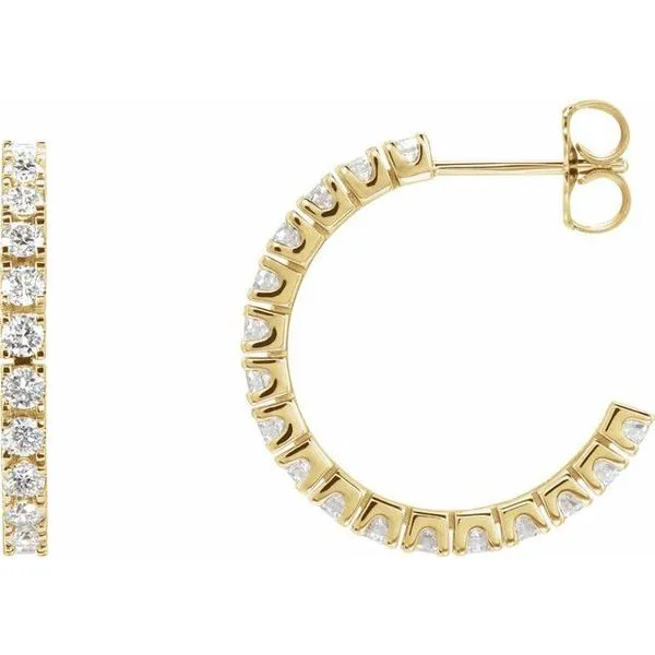 Accented Hoop Earrings Jewelry Design Studio Jensen Beach, FL