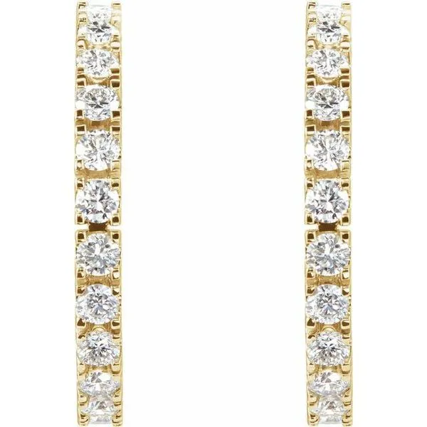 Accented Hoop Earrings Image 2 Jewelry Design Studio Jensen Beach, FL