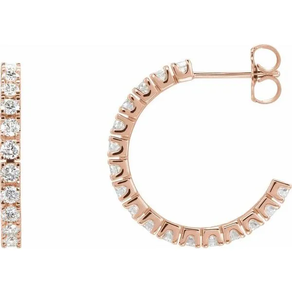 Accented Hoop Earrings Jewelry Design Studio Jensen Beach, FL