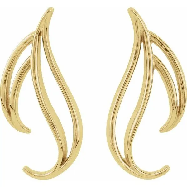 Freeform Earrings Image 2 M. J. Thomas Jewelers, Ltd. Stratford, CT