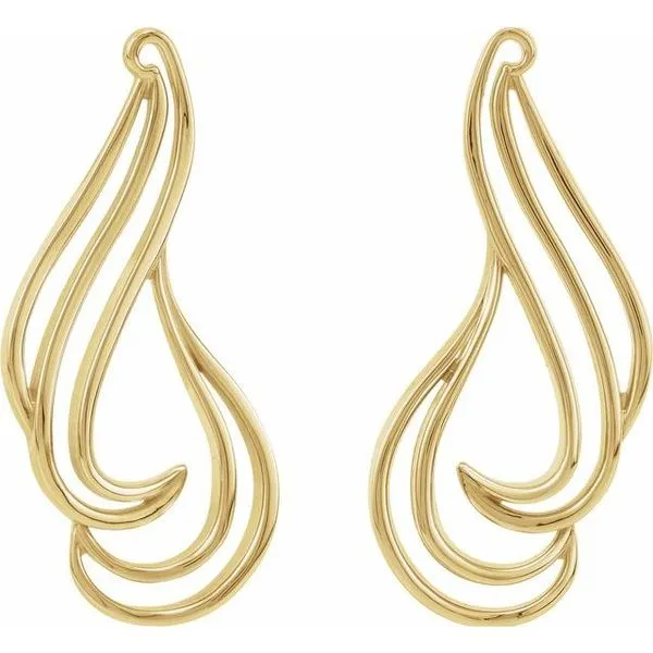 Freeform Earrings Image 2 Hopman Jewelers Elkhart, IN