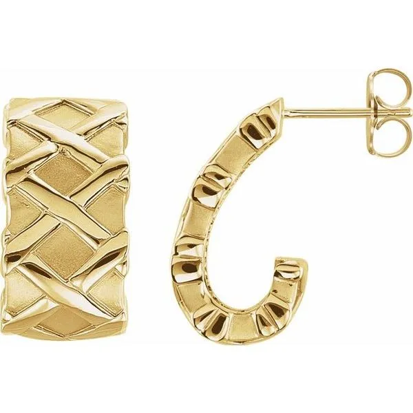 J-Hoop Earrings Delfine's Jewelry Charleston, WV