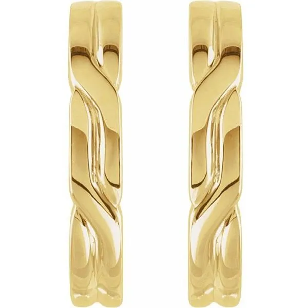 J-Hoop Earrings Image 2 Arnold's Jewelry and Gifts Logansport, IN