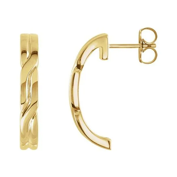 J-Hoop Earrings Arnold's Jewelry and Gifts Logansport, IN