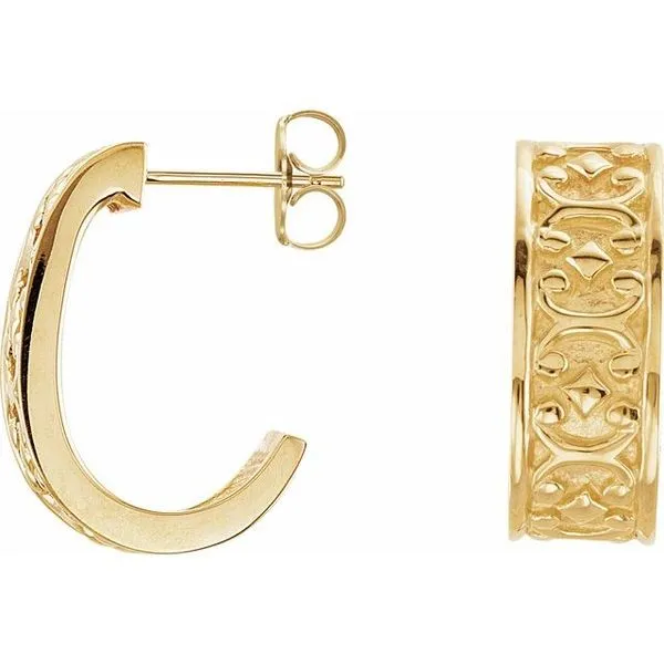 J-Hoop Earrings Rick's Jewelers California, MD