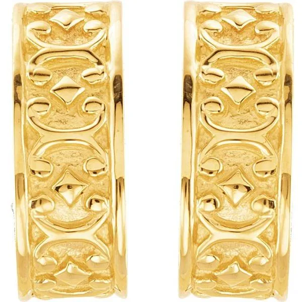 J-Hoop Earrings Image 2 Hopman Jewelers Elkhart, IN