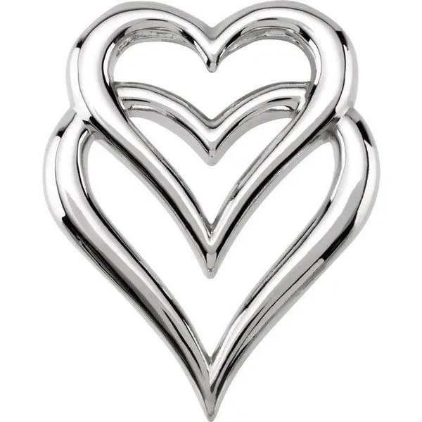 Double Heart Slide Pendant Hopman Jewelers Elkhart, IN