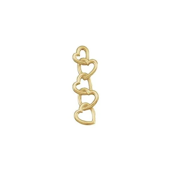 Interlocking Hearts Pendant John E. Koller Jewelry Designs owasso, OK