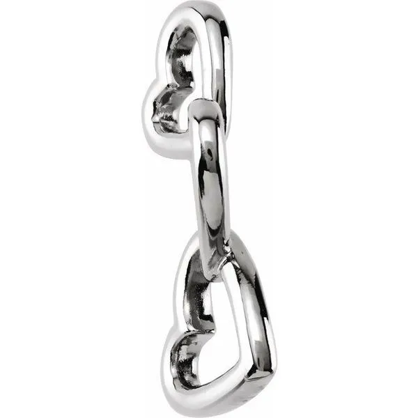 Interlocking Hearts Pendant Image 2 Hopman Jewelers Elkhart, IN