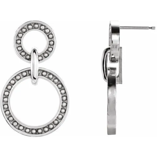 Beaded Circle Earrings Hopman Jewelers Elkhart, IN